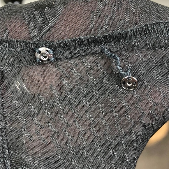 Cooper & Ella Phoebe Ruffled Black Dress Womens XS Short Sleeve Midi - Picture 16 of 16